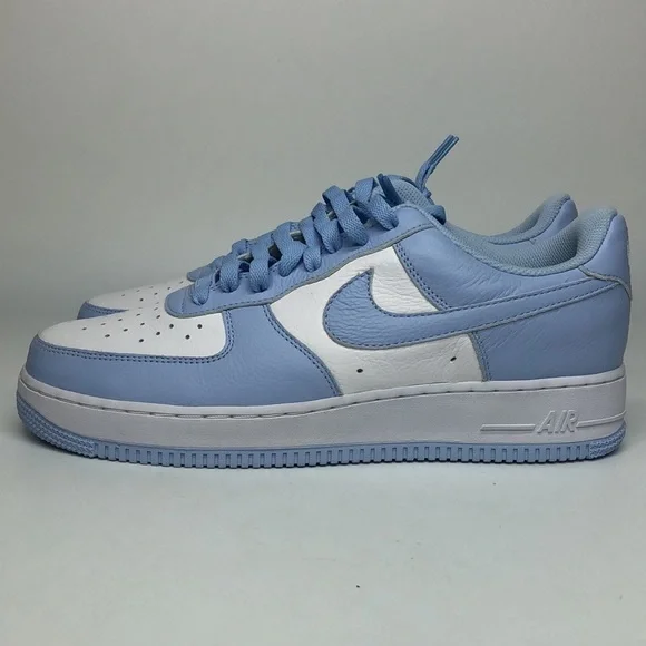 Women’s Nike By You Air Force 1 Low White Soft Blue DV3907-900 sz 12 / mens 10.5 - Picture 4 of 6